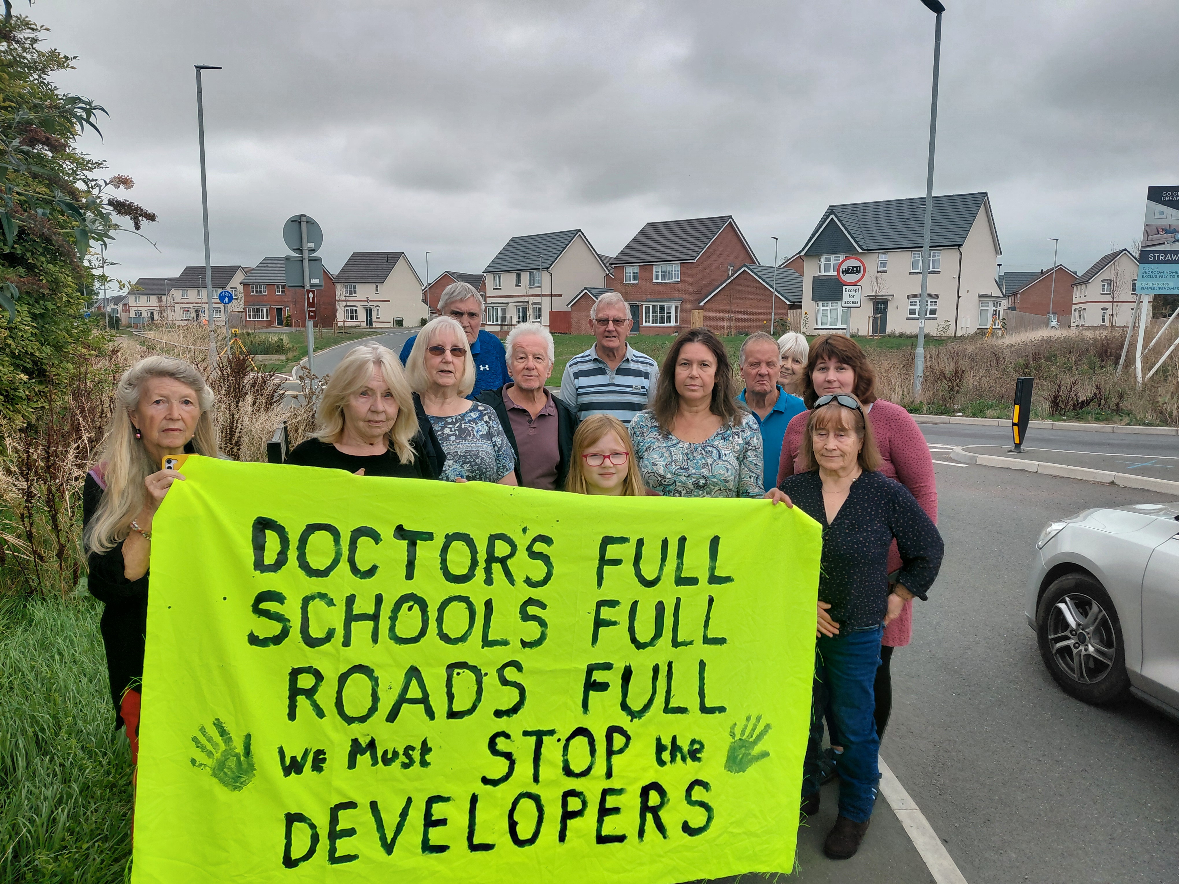People in Bridgwater vow to keep fighting plans for 750 homes near M5