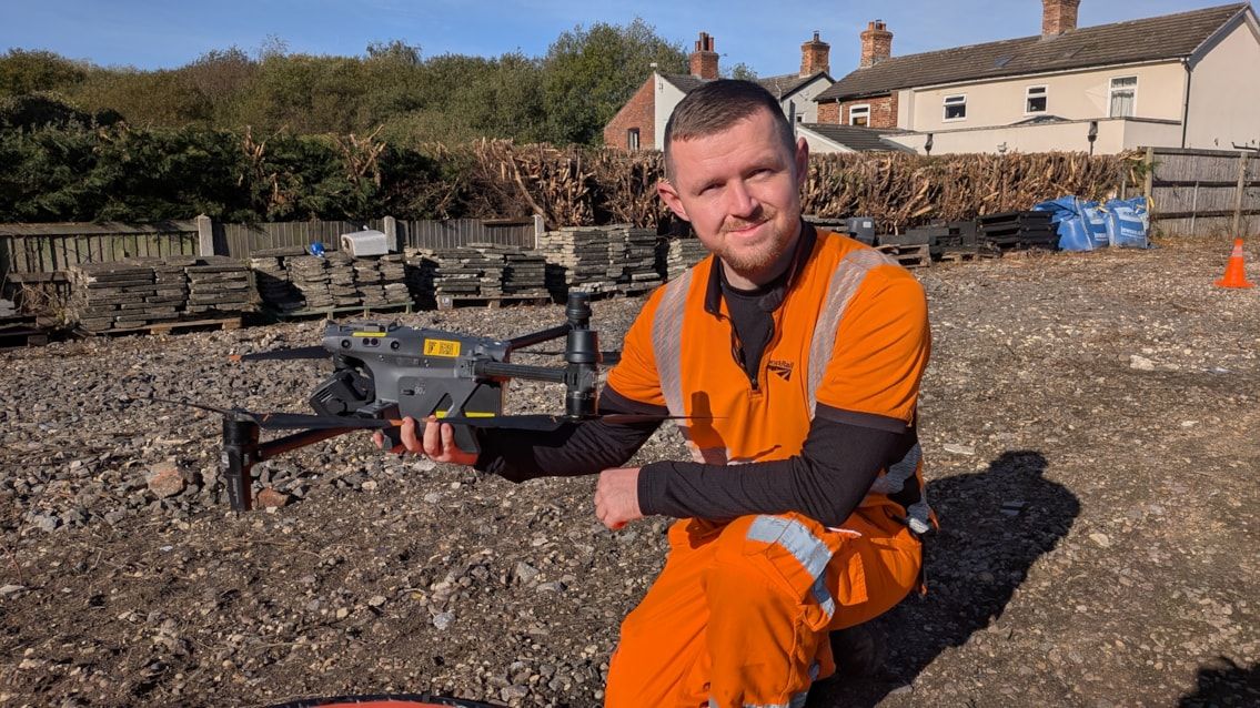 Network Rail trialling drones near Doncaster to speed up its response to flooding