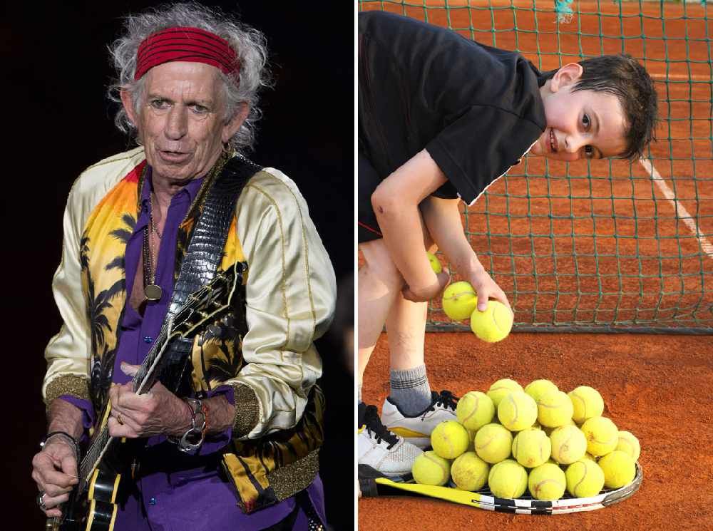 Keith Richards – Tennis ball boy
