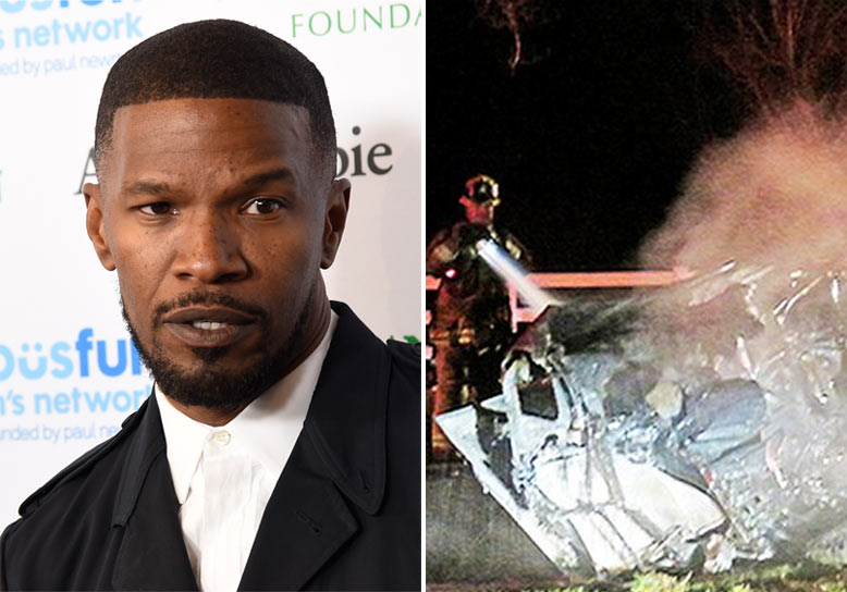 Jamie Foxx saves man's life pulling him from the wreckage of his ...