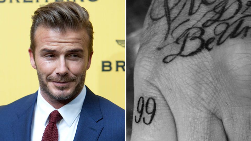 David Beckham gets '99' tattoo on his little finger | Celebrity - Wave 105