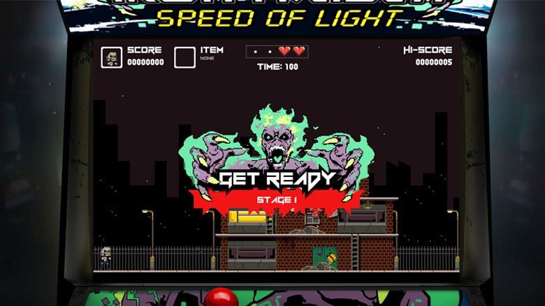 Speedlight Game Play Iron Maiden's 'Speed of Light' retro arcade game! | Music ...