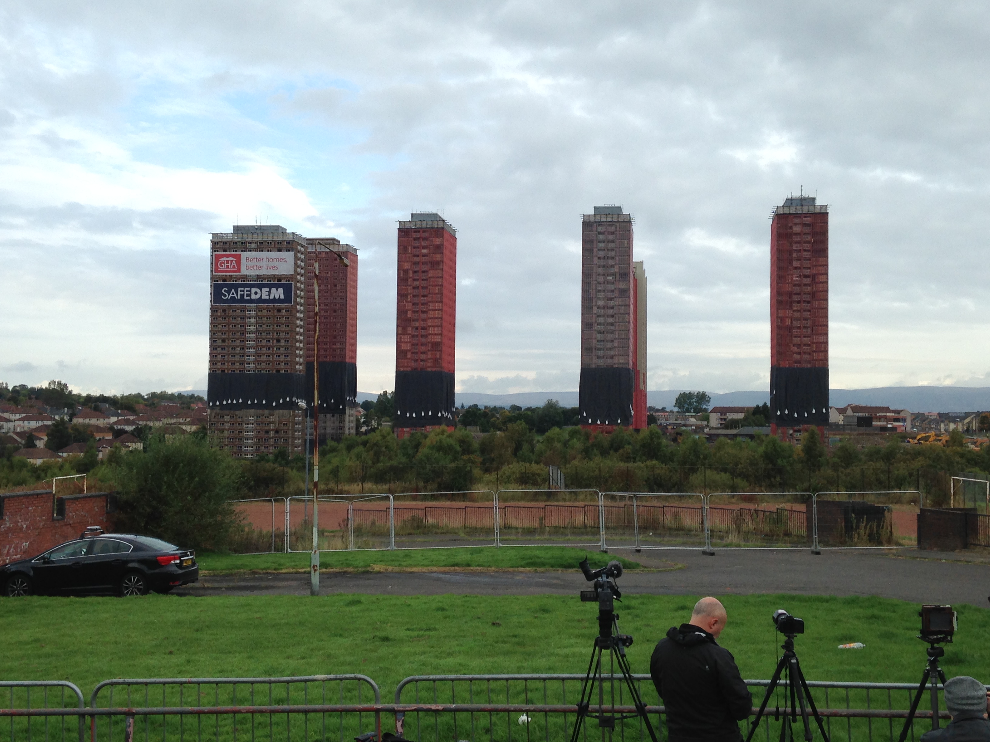 WATCH Red Road Flats Demolished in Glasgow News Clyde 1