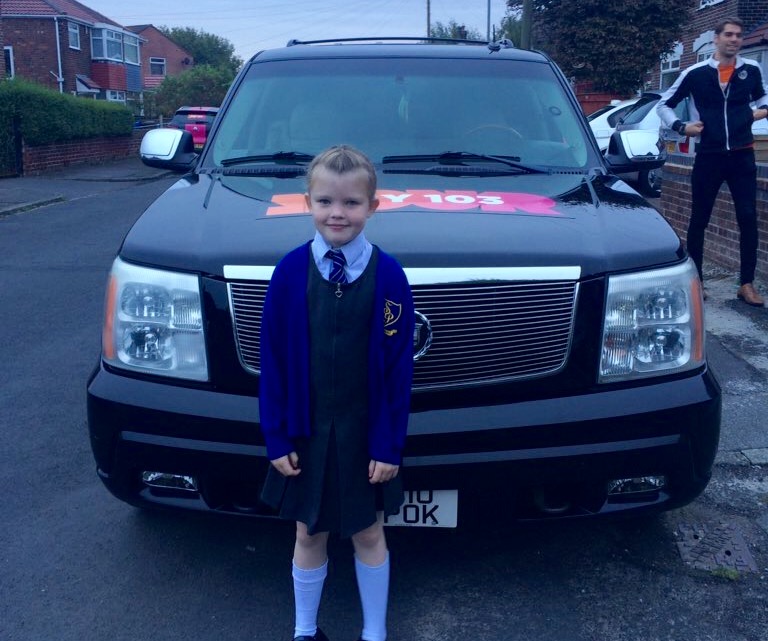 WATCH: Alex gets a Cool Ride To School | News - Hits Radio (Manchester)